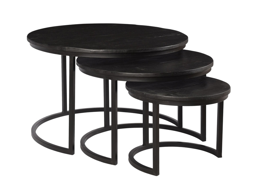 Livingfurn Jerrel Kala Salontafels Mangohout set van 3