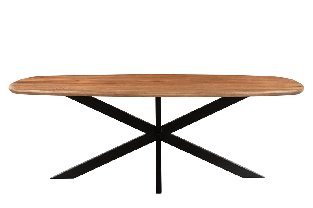 Livingfurn Jesper Danish Ovale Eettafel Mangohout Naturel 210x100 cm