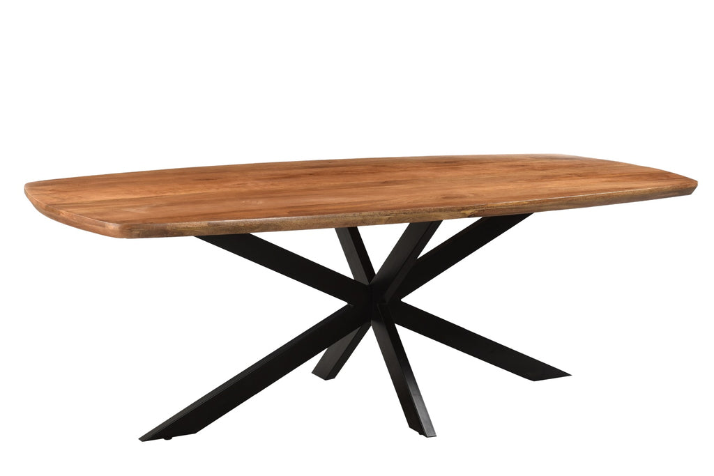 Livingfurn Jesper Danish Ovale Eettafel Mangohout Naturel 210x100 cm