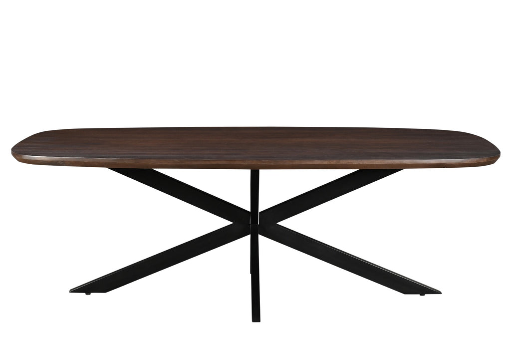 Livingfurn Jesper Danish Ovale Eettafel Mangohout Bruin 180x90 cm