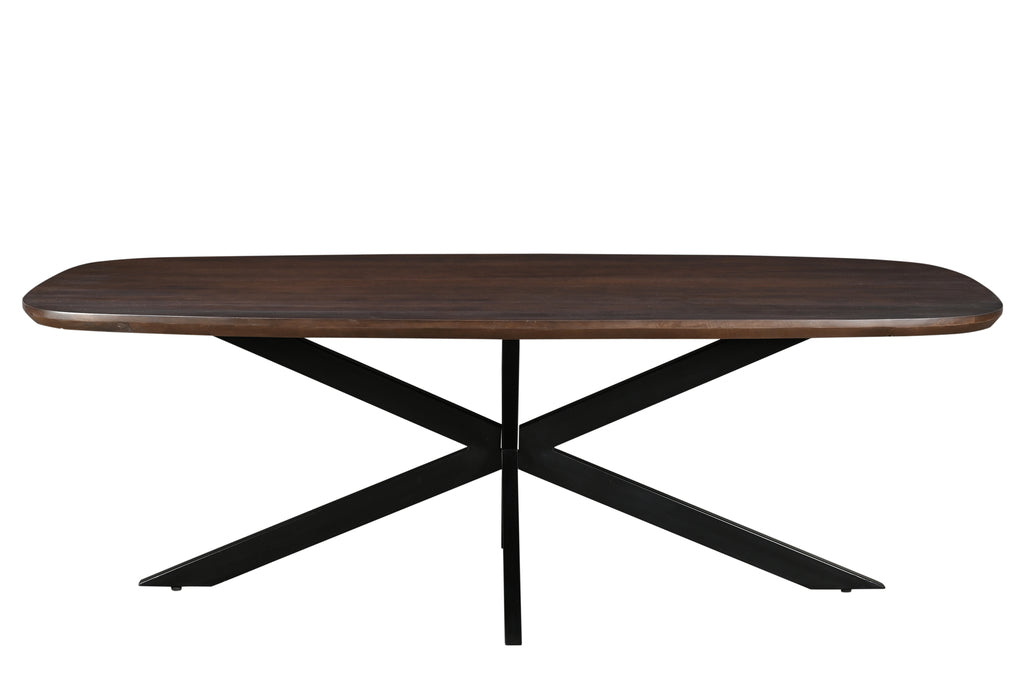 Livingfurn Jesper Danish Ovale Eettafel Mangohout Bruin 210x100 cm