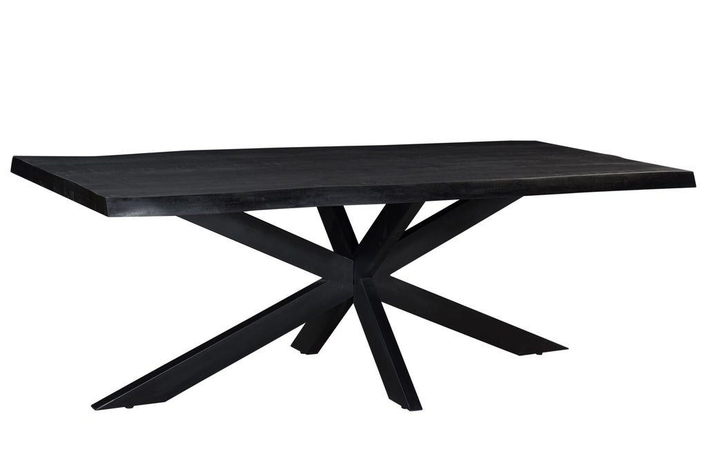 Livingfurn Kala TreeTop Spider Eettafel Zwart Staal 220x100 cm