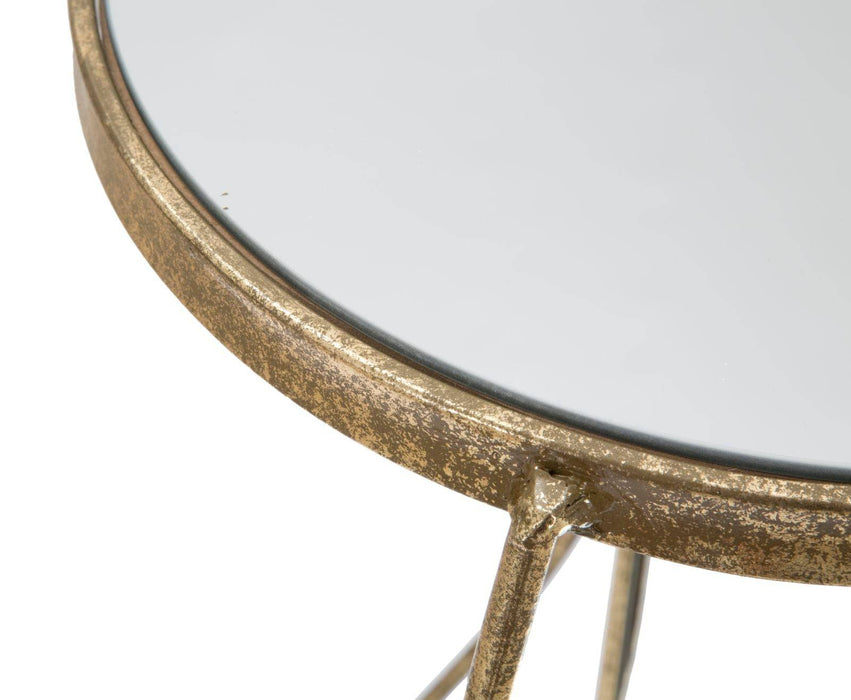 GlamTwist Tafel Goud Metaal Spiegelglas