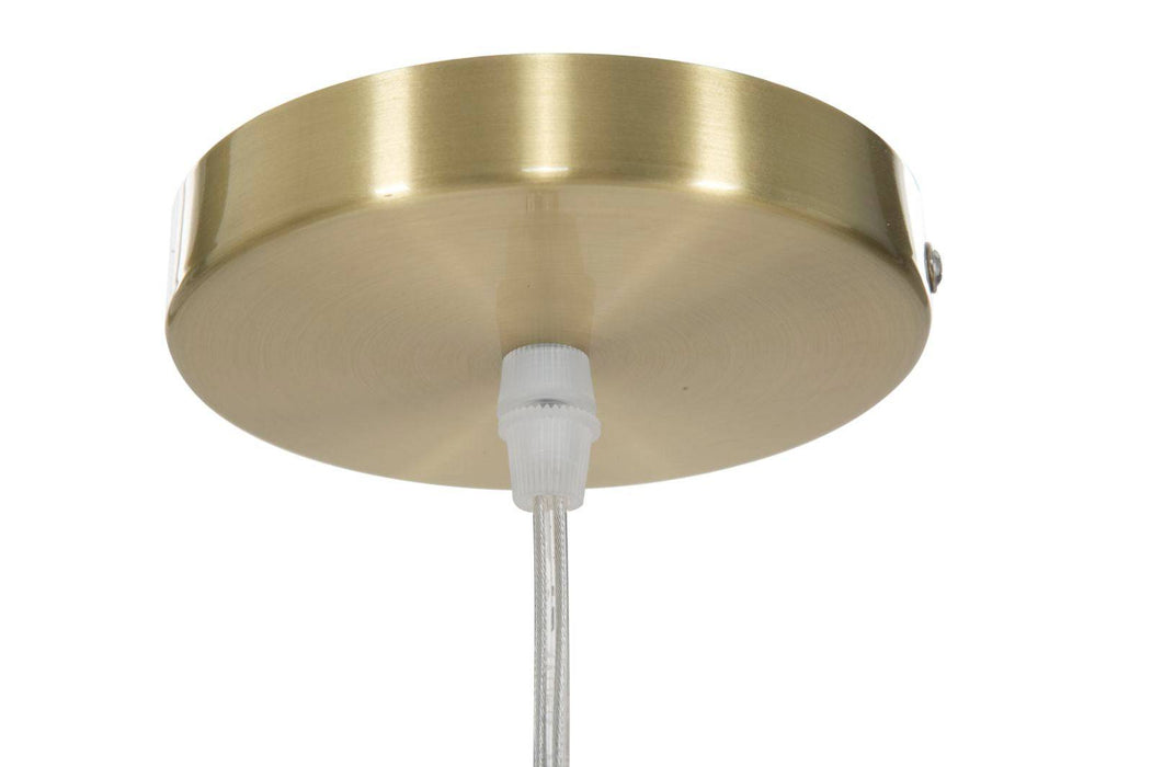 Hanglamp Glamy Drop Goud Witte Glasbol 24x20x46 cm