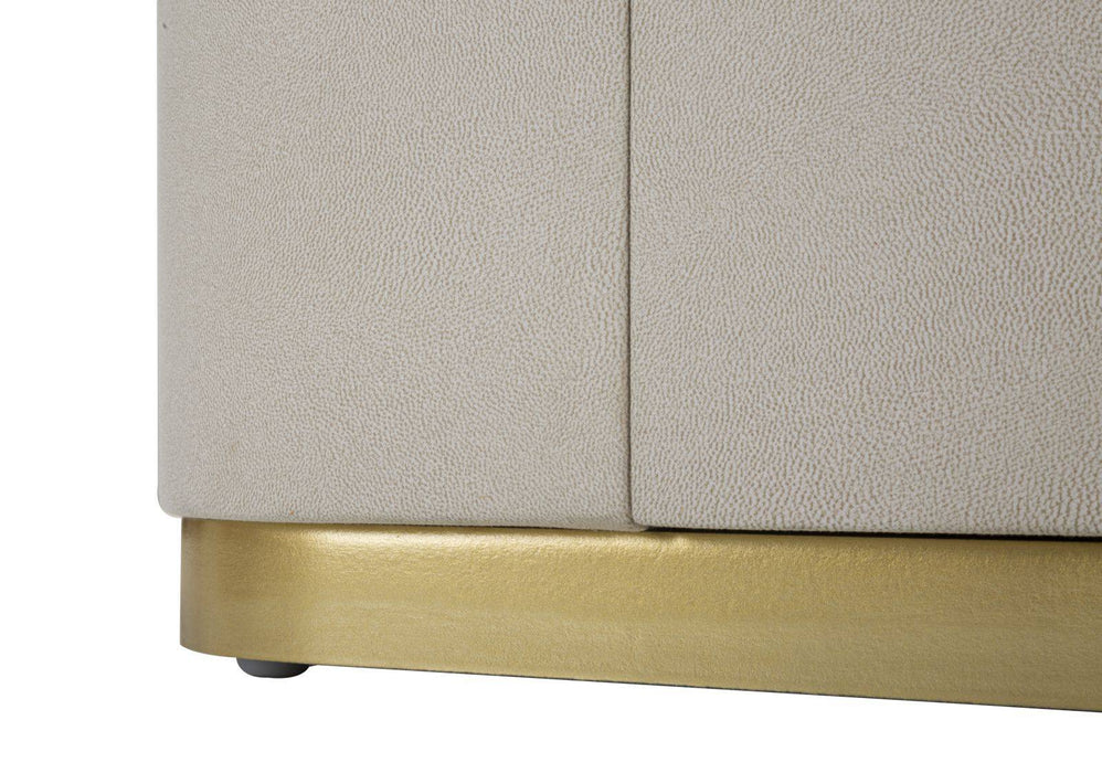 Nachtkastje Beauty Beige Stof Imitatie Marmer 60x40x47 cm