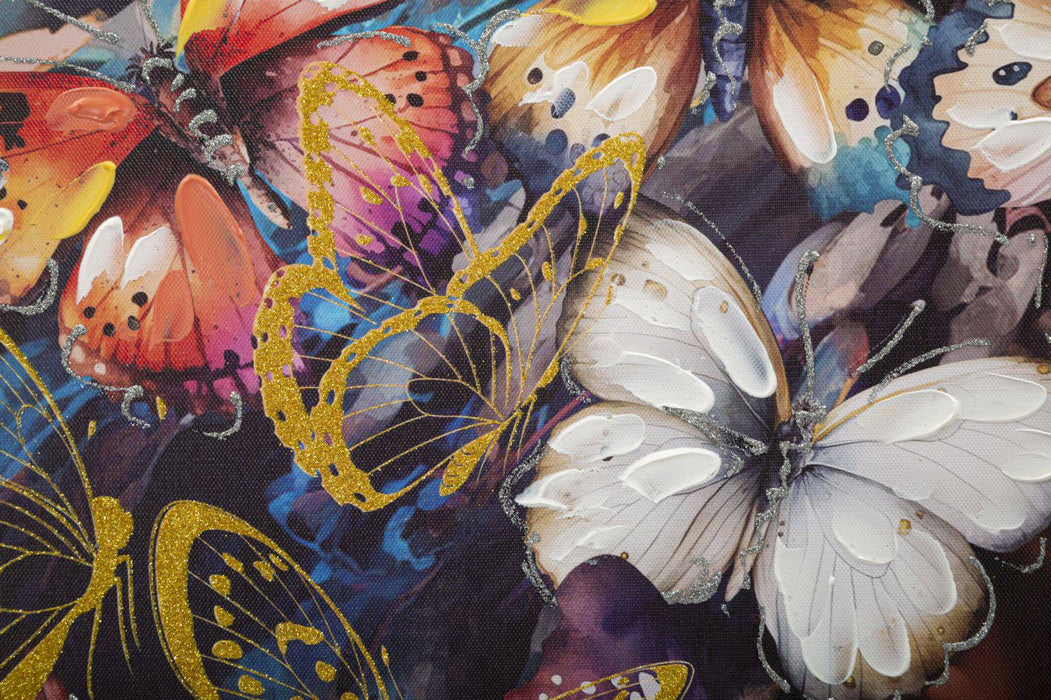 Artistry "Butterfly Elegance" Schilderij Afrikaans Goud