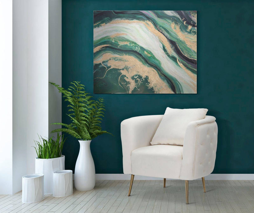 Verde Vibes Canvas Schilderij