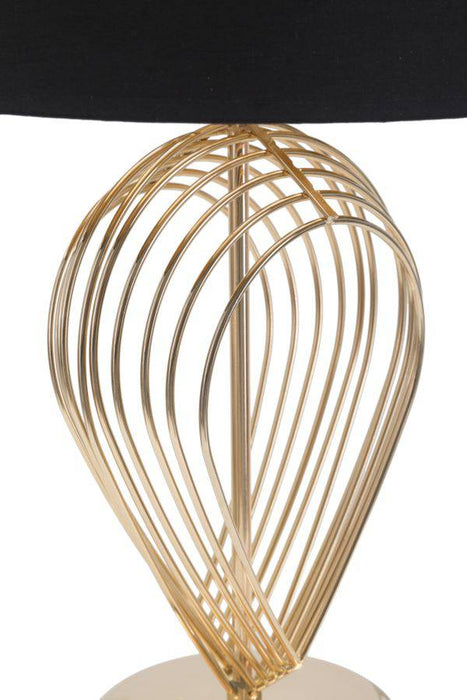 Lumière Chic Tafellamp Goud Zwart 53,5 cm