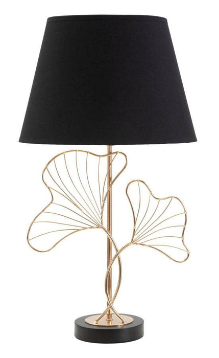 Luxe Leaf Tafellamp Goud Zwart