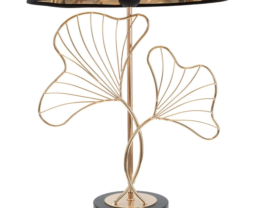 Luxe Leaf Tafellamp Goud Zwart