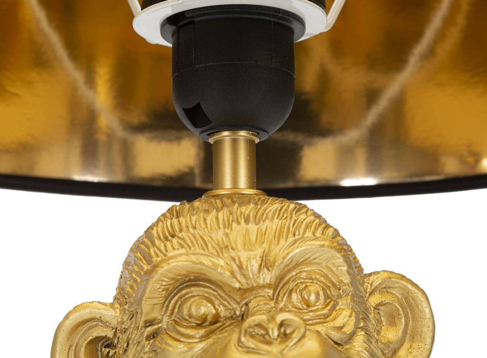 Monkey Majesty Tafellamp Goud