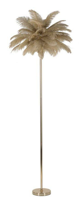 Vloerlamp Palm Camello Goud Caramelveren Ø 55x160 cm