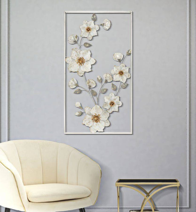 Enchanted Flora Wanddecoratie Metaal 50x90 cm