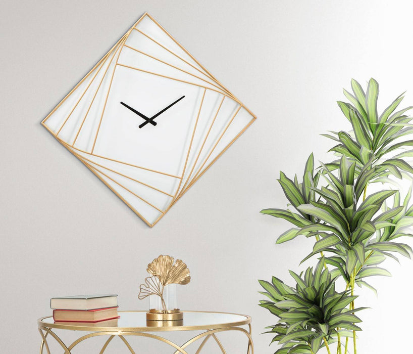 Wandklok Goldy Line Goud 85 cm