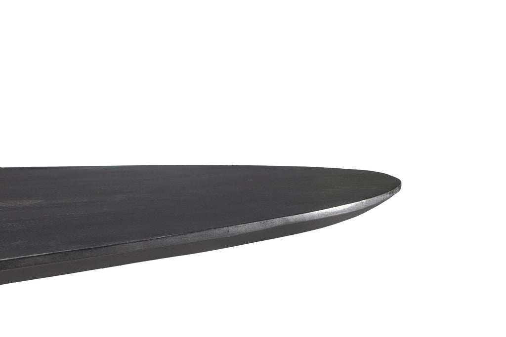 Oslo Black Oval Eettafel - 240 cm | Mangohout | Zwart