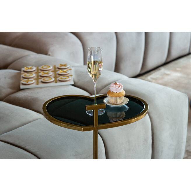 Richmond Bijzettafel 'Love' 41 x 34cm Brushed Gold