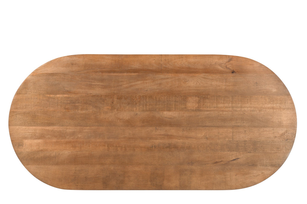 Salvator Eettafel Mangohout Naturel Ovaal 200 cm