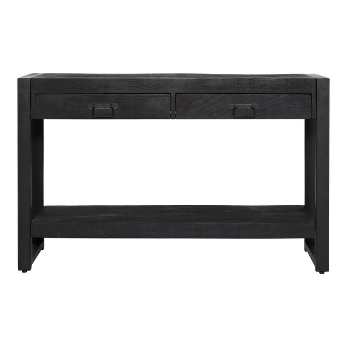 Sidetable Boaz Black Mangohout Metaal 120 cm