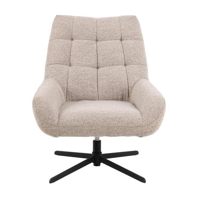 Sohome Draaifauteuil 'Nela' Bouclé, Beige