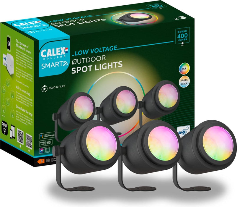 Calex Smart Tuinverlichting - 3 Slimme Grondspots | ThatLyfeStyle